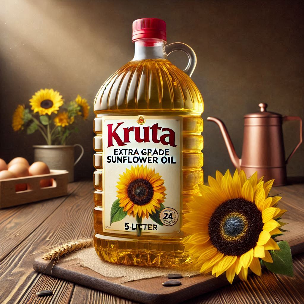 Sunflower Oil (KRUTA : Extra Grade, 5 Liter)