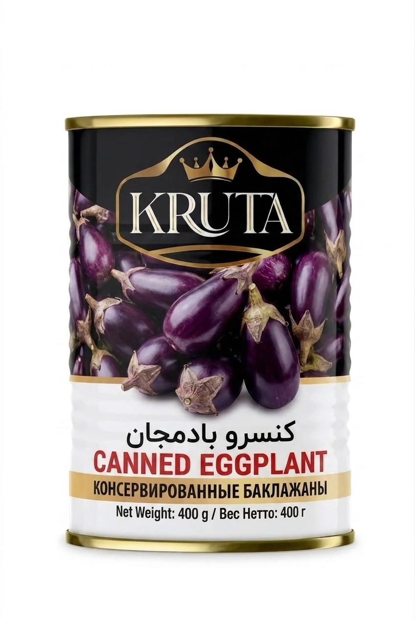 Canned eggplant (Canned 400g Kruta)