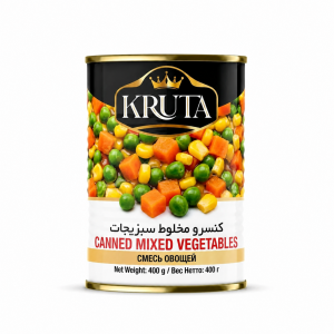 Canned mixed vegetables (Canned 400g Kruta)