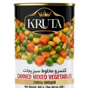 Canned mixed vegetables (Canned 400g Kruta)
